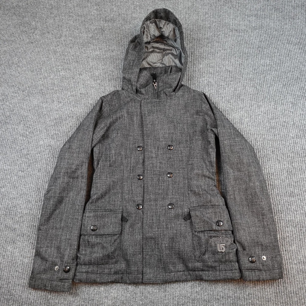 Burton Sophisticate Jacket Womens XS Gray Hooded Dryride Insulated Ski Snow